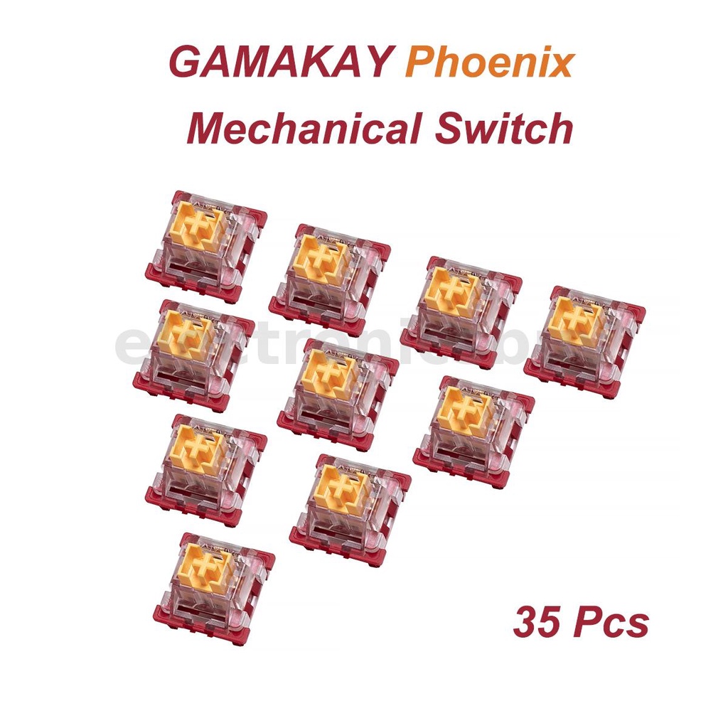 gamakay-phenix-สวิตช์เชิงกล-3-pin-เสียงเงียบ-สําหรับคีย์บอร์ดเล่นเกม-diy