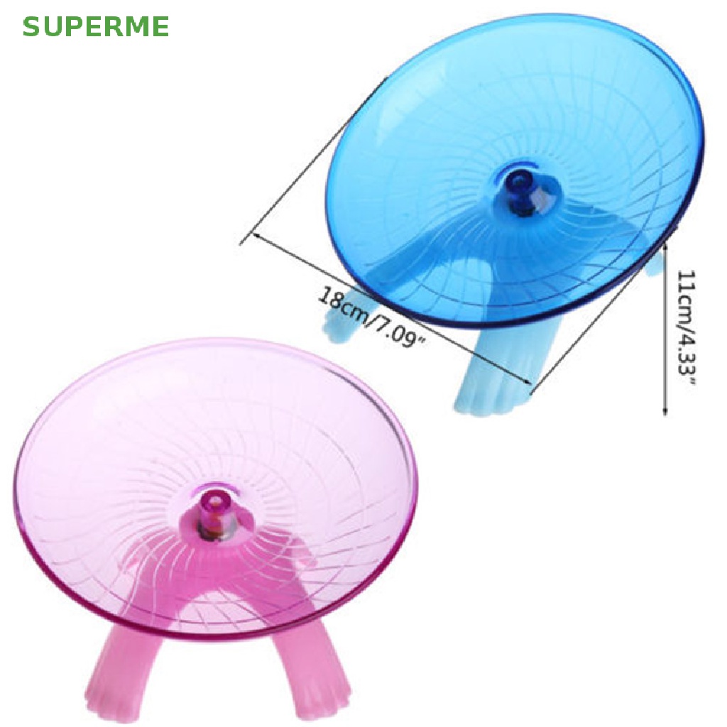 superme-ของเล่นจานบินล้อออกกําลังกาย-สําหรับหนูแฮมสเตอร์-คนแคระ-18-ซม-ขายดี