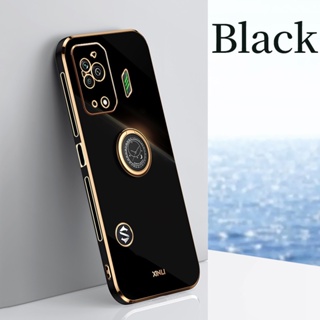 เคสโทรศัพท์มือถือ ซิลิโคนนิ่ม TPU กันรอยกล้อง ขอบตรง ลายฉลามดํา 6D แฟชั่น สําหรับ Black Shark 5 Pro blackshark 5pro