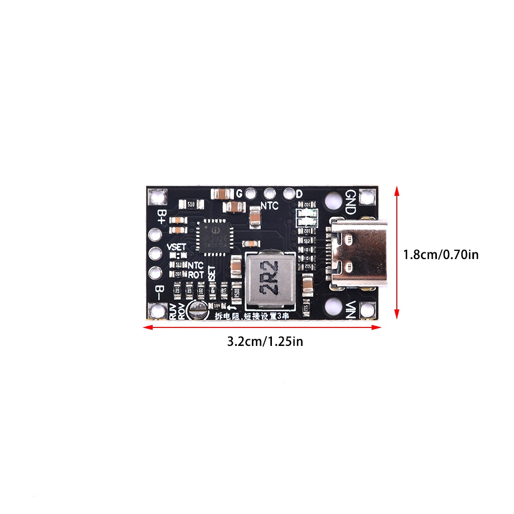 aideepen-โมดูลชาร์จแบตเตอรี่ลิเธียม-3-7v-4-2v-สําหรับบอร์ด-pcb-18650