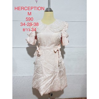 เดรสสั้น สีชมพูอ่อน HERCEPTION SIZE M