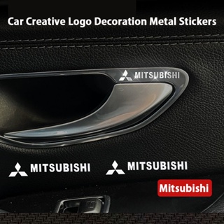 [ Mitsubishi/มิตซูบิชิ ] สติกเกอร์โลหะ รูปโลโก้รถยนต์ สร้างสรรค์ สําหรับติดตกแต่งรถยนต์  หน้าต่าง ดุมประตู กระดาษ เปลี่ยนบุคลิกภาพ แบบสุ่มคอนโซลกลาง สําหรับตกแต่งภายในรถยนต์ Mitsubishi Xpander ASX Challenger Triton Storm Mirage