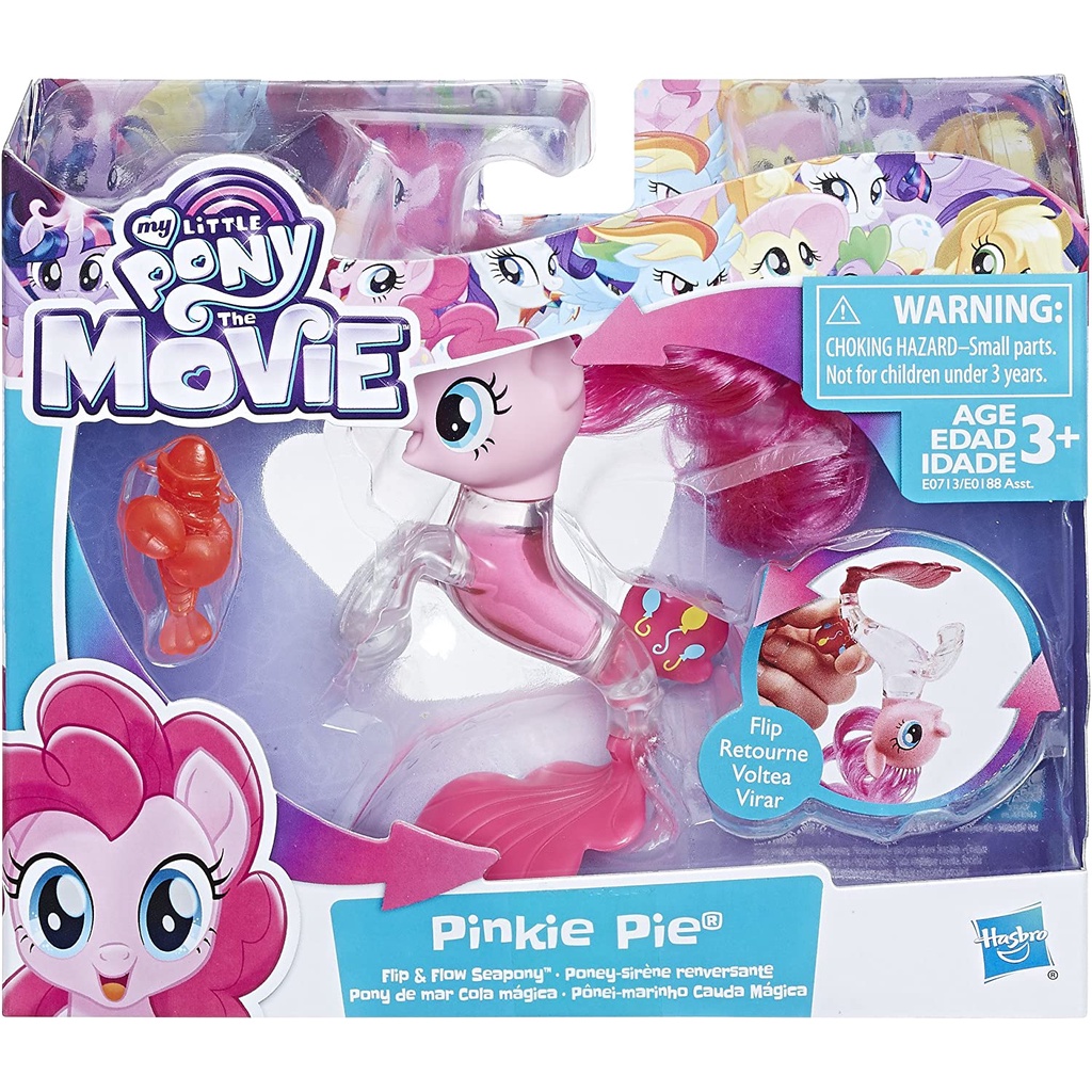 My Little Pony the Movie Pinkie Pie Flip & Flow Seapony Figure | Shopee ...