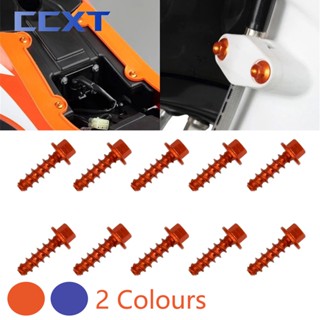 ชุดสกรูอลูมิเนียม CNC สําหรับ Husqvarna FE TE FC TC FX TX For KTM EXC EXCF XC XCF XCW SX SXF 2004-2022 10 ชิ้น