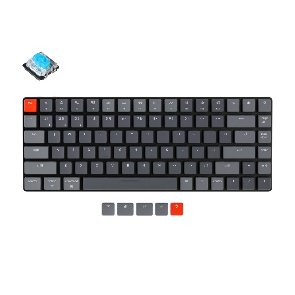 [Free Thai sticker] Keychron K3 V2 Wireless Mechanical Keyboard Gateron ...