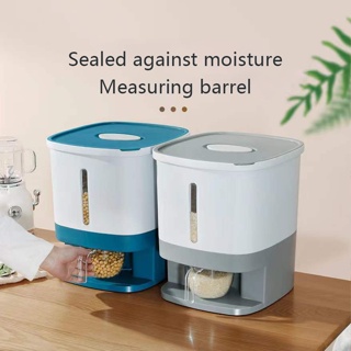 10kg kitchen storage box moisture-proof insect-proof rice food box sealed pet dog food household transparent rice storag