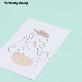 Chenlongshang ป้ายแท็กกระดาษ สําหรับโชว์เครื่องประดับ สร้อยคอ ต่างหู 50 ชิ้น