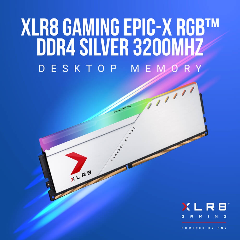 แรม-pny-xlr8-rgb-ddr4-silver-8-gb-bus-3600mhz-8gbx1