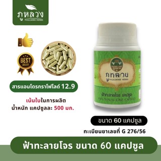 ภาพขนาดย่อสินค้าฟ้าทะลายโจร ตรา ภูหลวง (น้ำหนัก 500 mg)   โค้ดส่วนลด ถ้ามีจะโพสที่หน้าร้าน  ฟ้าทะลายโจรแคปซูล ขวดละ 60 แคปซูล