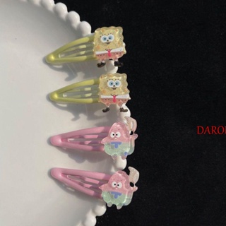 Daron กิ๊บติดผม ลายการ์ตูน SpongeBob SquarePants Patrick Star Headwear สําหรับเด็กผู้หญิง
