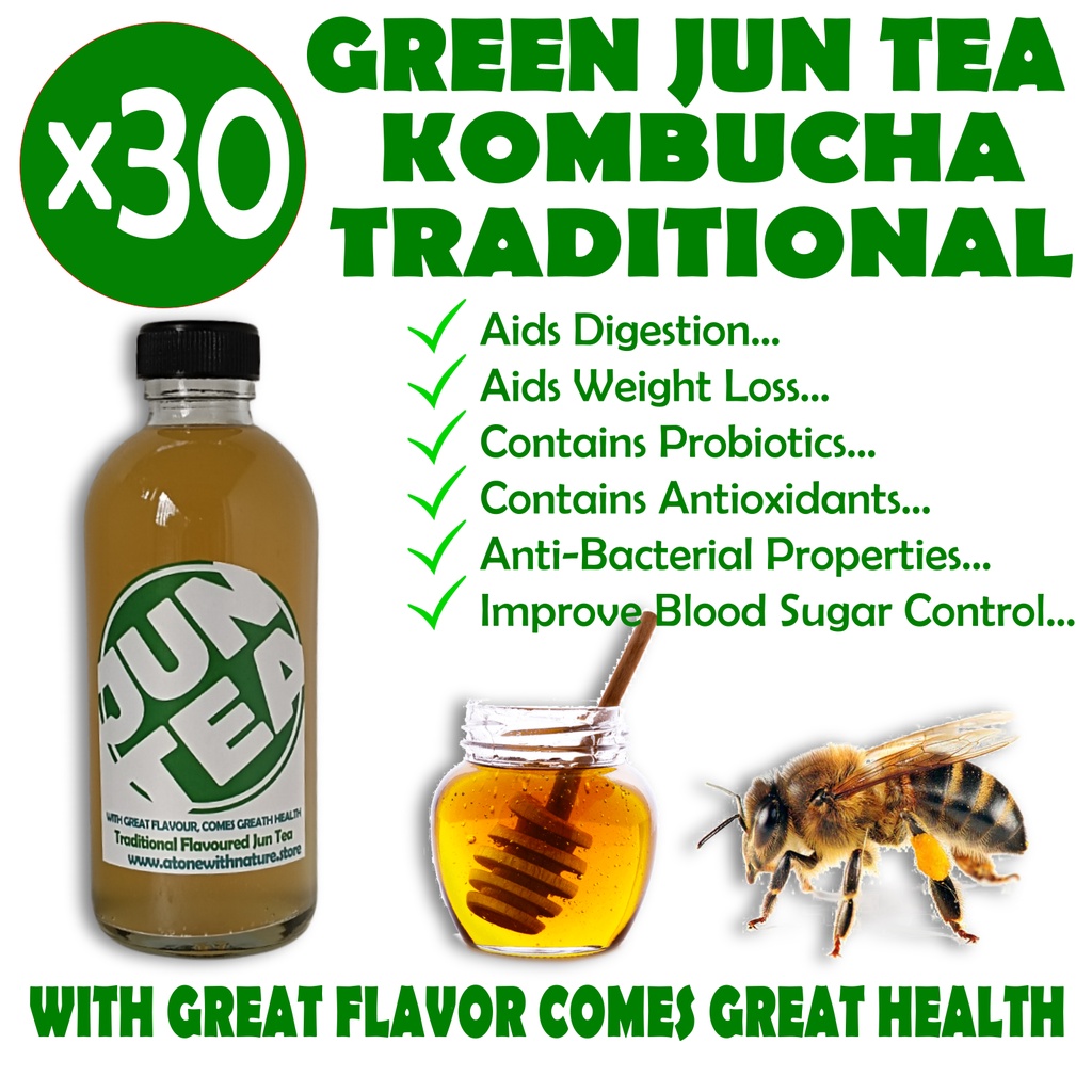 JUN TEA Healthy ProbioticRich Drink that is loaded with Probiotics, Antioxidants, Bvitamins