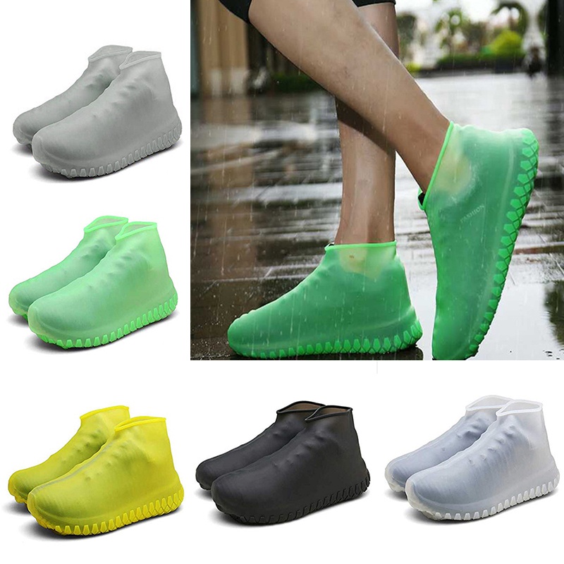 ภาพหน้าปกสินค้ารองเท้ากันน้ำ กันฝน กันลื่น ถุงคลุมรองเท้า ซิลิโคนกันรองเท้าเปียก