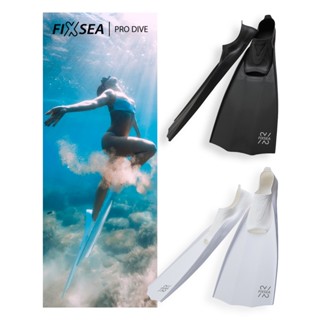 Fin ตีนกบ ฟิน ครีบดำน้ำ ฟินฟรีไดฟ์ รุ่น Pro  คุณภาพสูง By  FIXSEA