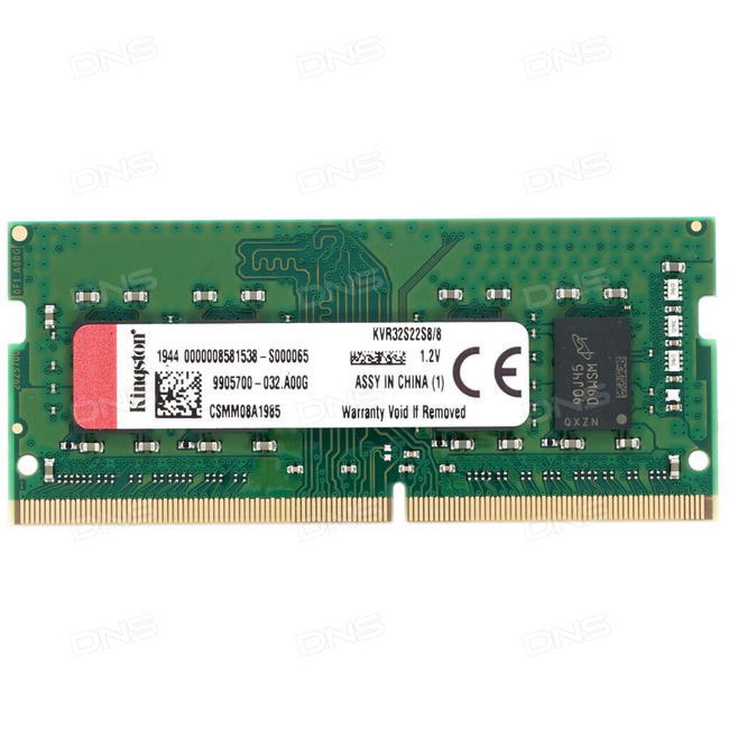 kingston-ram-for-notebook-kvr32s22s8-8-8gb-ddr4-3200-life-time-warranty