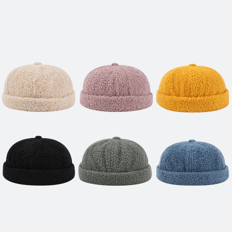หมวกเย็น-หมวกยัปปี้-ผู้หญิง-ฤดูใบไม้ร่วงและฤดูหนาว-หมวกผิวแตงโม-อินเทรนด์-หมวกแบรนด์ผู้ชาย-ขนแกะ-ฮิปฮอป-โดม-นิ้ว-หัว-เจ