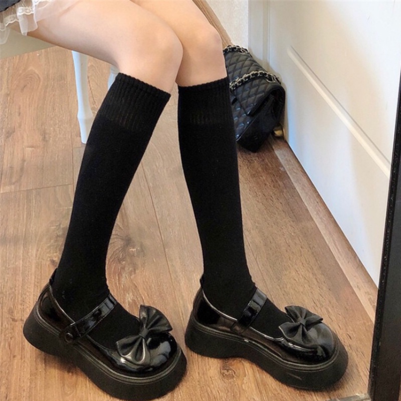 we-flower-preppy-look-white-black-cotton-knee-high-socks-for-women-girls-lolita-jk-style-knit-warm-thick-stockings-casual-wear-socks-footwear