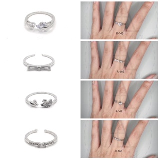 [R145-160] แหวนมินิมอลปรับขนาดได้ทุกวง ราคาต่อ1วง พร้อมส่งจากไทย