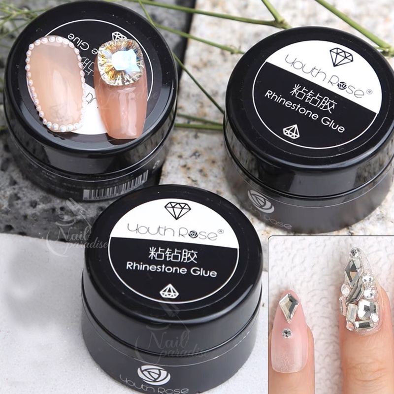 กาวเจลติดอะไหล่ พร้อมส่ง Youth Rose Nail Rhinestones Glue Gel 12ml ติดจิวเวลรี่ สร้างลายน้ำ ลาย