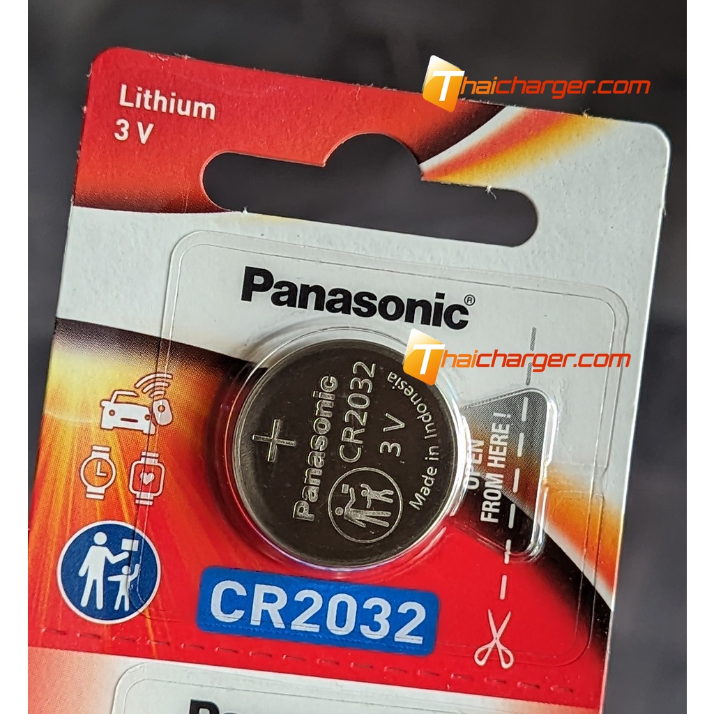 ราคาและรีวิวCR2032 PANASONIC ถ่านลิเทียม แบ่งขาย จำนวน 1 ก้อน สินค้าของแท้จากศูนย์พานาโซนิคไทย