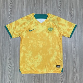 เสื้อบอลทีมชาติ เสื้อผู้ใหญ่ ทีม Australia 2023 เนื้อผ้าโพลีเอสเตอร์แท้ เกรดแฟนบอล AAA