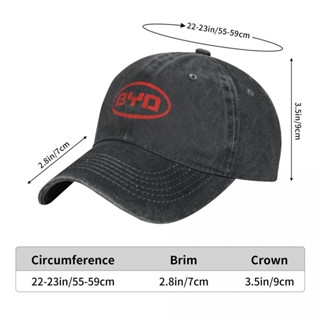 Byd พร้อมส่ง หมวกเบสบอล ผ้าฝ้าย 100% ผ้ายีน ทรงโค้ง ปรับขนาดได้ เข้ากับทุกการแต่งกาย สําหรับผู้ชาย ผู้หญิง