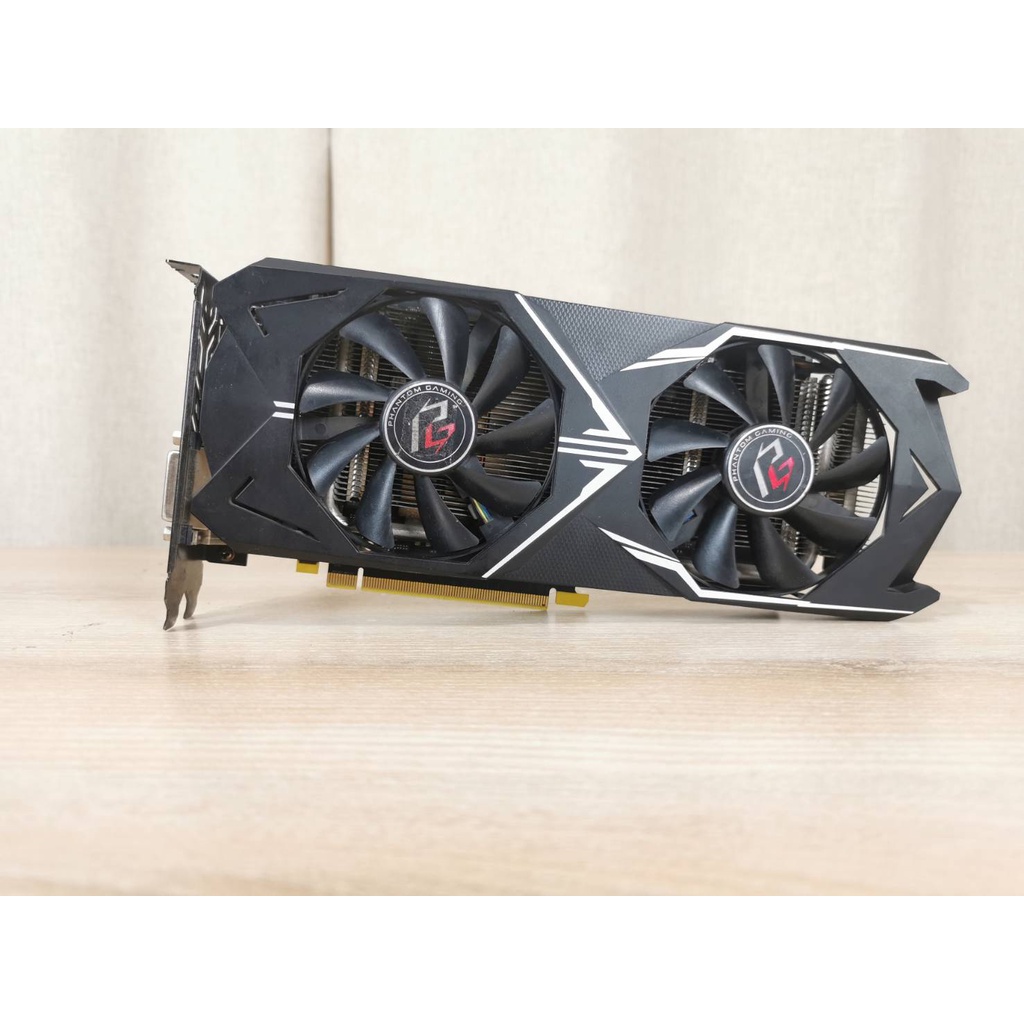 การ์ดจอ (graphic card) ASROCK RX RX580 8GB DDR5 PHANTOM GAMING (ต่อไฟ ...