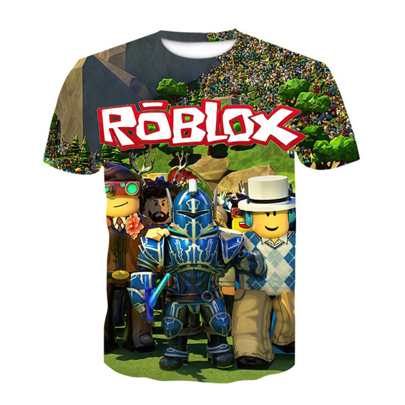 ใหม่-เสื้อยืดแขนสั้นลําลอง-พิมพ์ลายเกม-robloxing-น่ารัก-แฟชั่นฤดูร้อน-สไตล์ฮาราจูกุ-สําหรับเด็ก-อายุ-3-14-ปี