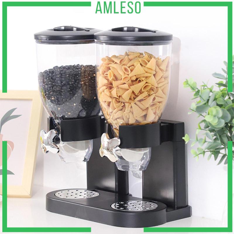 amleso-เครื่องจ่ายซีเรียล-แบบคู่-สําหรับบ้าน-ตู้กับข้าว