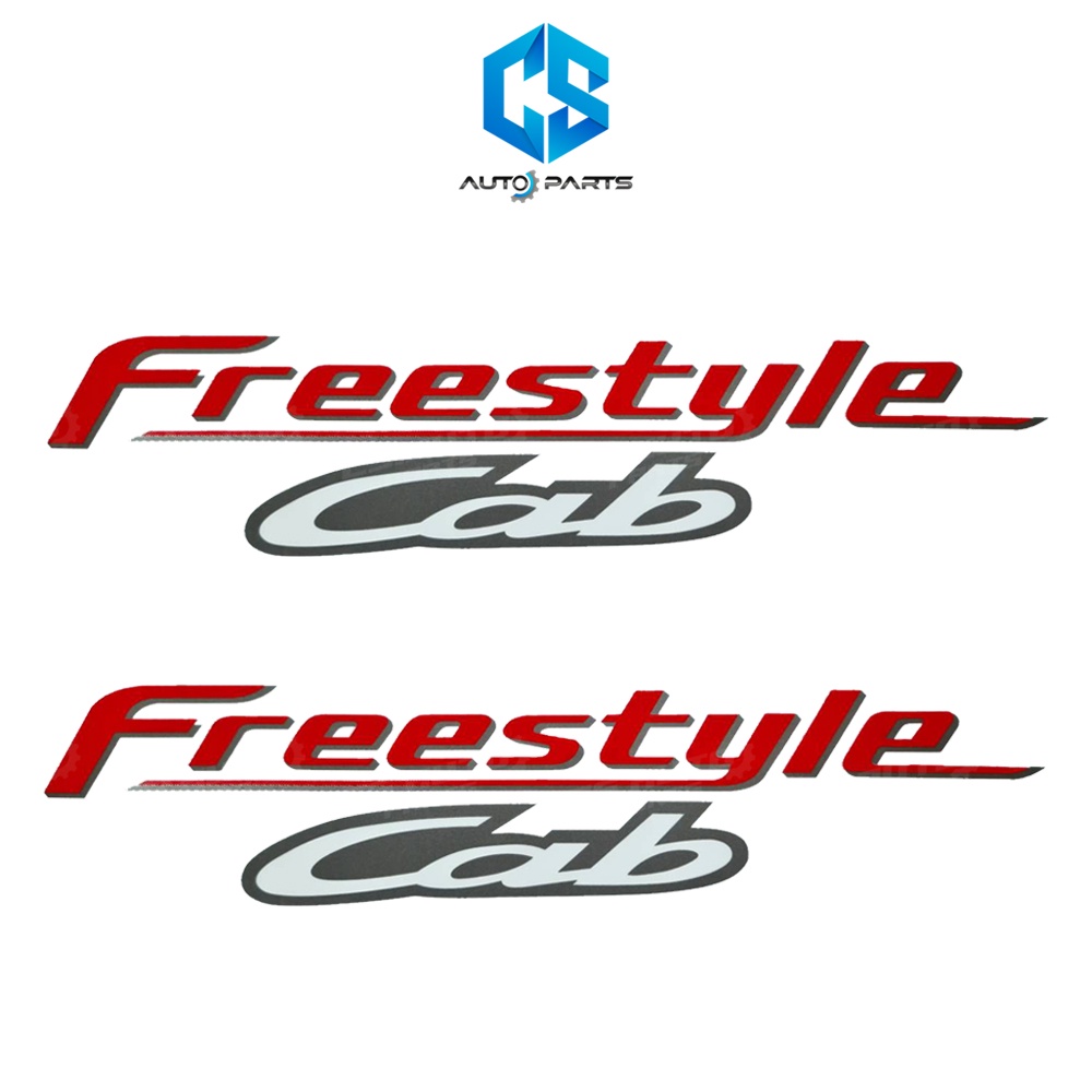 สติ๊กเกอร์-freestyle-cab-mazda-fighter-ติดข้างล่างกระจกแคป