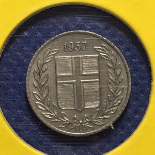 No.60918 ปี1957 ICELAND ไอซ์แลนด์ 10 AURAR AU-UNC เหรียญสะสม เหรียญต่างประเทศ เหรียญเก่า หายาก ราคาถูก