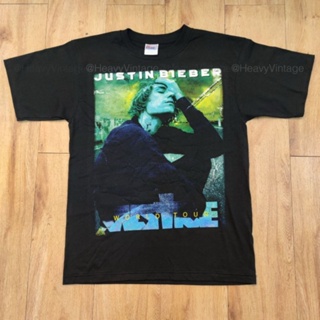 Tee tshirtเสื้อยืดคอกลมฤดูร้อนJUSTIN BIEBER WORLD TOUR LIVE IN BANGKOK 2022 เสื้อวง เสื้อทัวร์Sto4XL_15