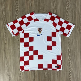 เสื้อบอลทีมชาติ โครเอเชีย เหย้า Hrvatska ฤดูกาล2022 เนื้อผ้าโพลีเอสเตอร์ เกรดแฟนบอล AAA