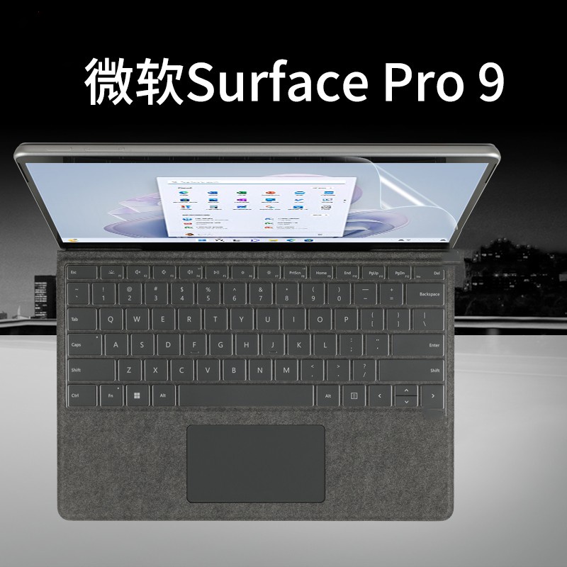 เคส-tpu-ใส-ป้องกันแป้นพิมพ์-สําหรับแล็ปท็อป-โน้ตบุ๊ก-microsoft-surface-pro-9-8-13-นิ้ว-surface-pro-x-7-6-5-4-3