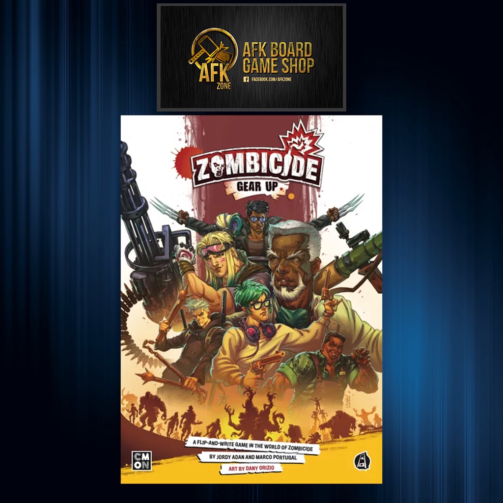 Asmodee Zombicide Gear Up Gioco Da Tavolo - Gioco Di Carte Cooperativo Flip-and-Write - 1-6 Giocatori, 14+ Anni, Edizione Francese