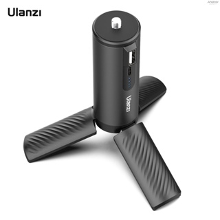 Ulanzi BG-4 Multifunctional Battery Handle Extension Grip Portable Charging Power Bank with 5000mAh Large Capacity USB Type-C Port 1/4 Inch Screw Replacement for DJI  Insta360