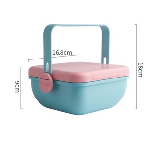 Portable Lunch Box Plastic Bento Box for Office Worker School Kids Breakfast Picnic Container Food Storage Dinnerware Ta