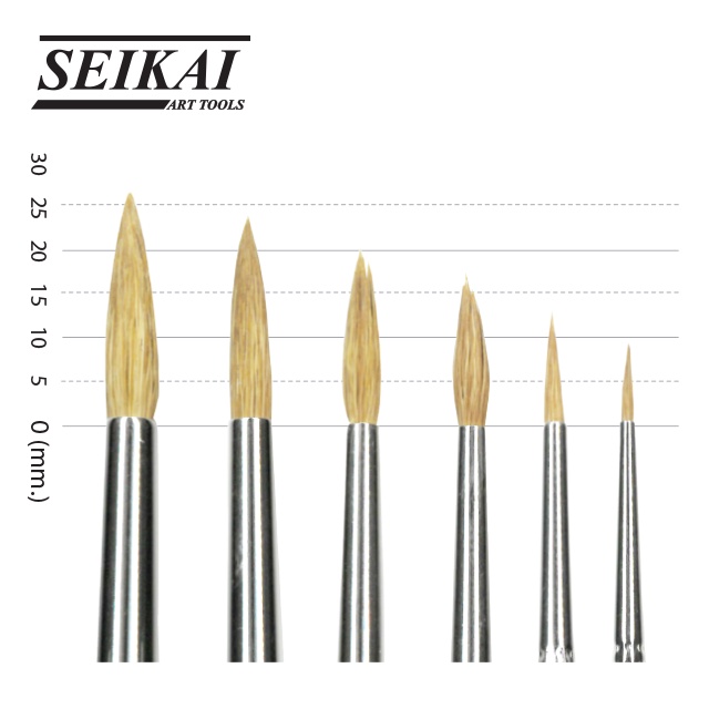 seikai-พู่กันสีน้ำ-kolinsky-16-20-kolinsky-hair-nickel-brush-1-ด้าม