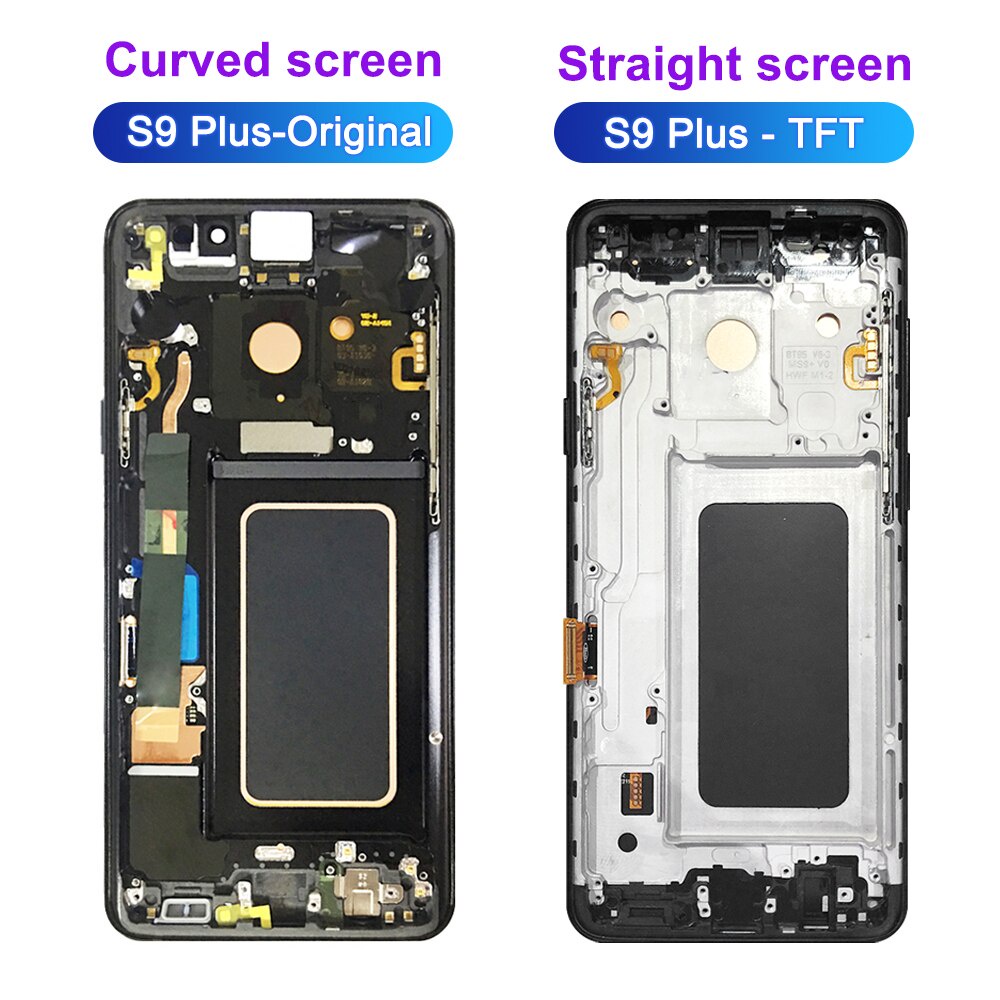 อะไหล่หน้าจอสัมผัสดิจิทัล-lcd-พร้อมกรอบ-คุณภาพสูง-สําหรับ-samsung-galaxy-s9-plus-samsung-s9-lcd-g965-g9650