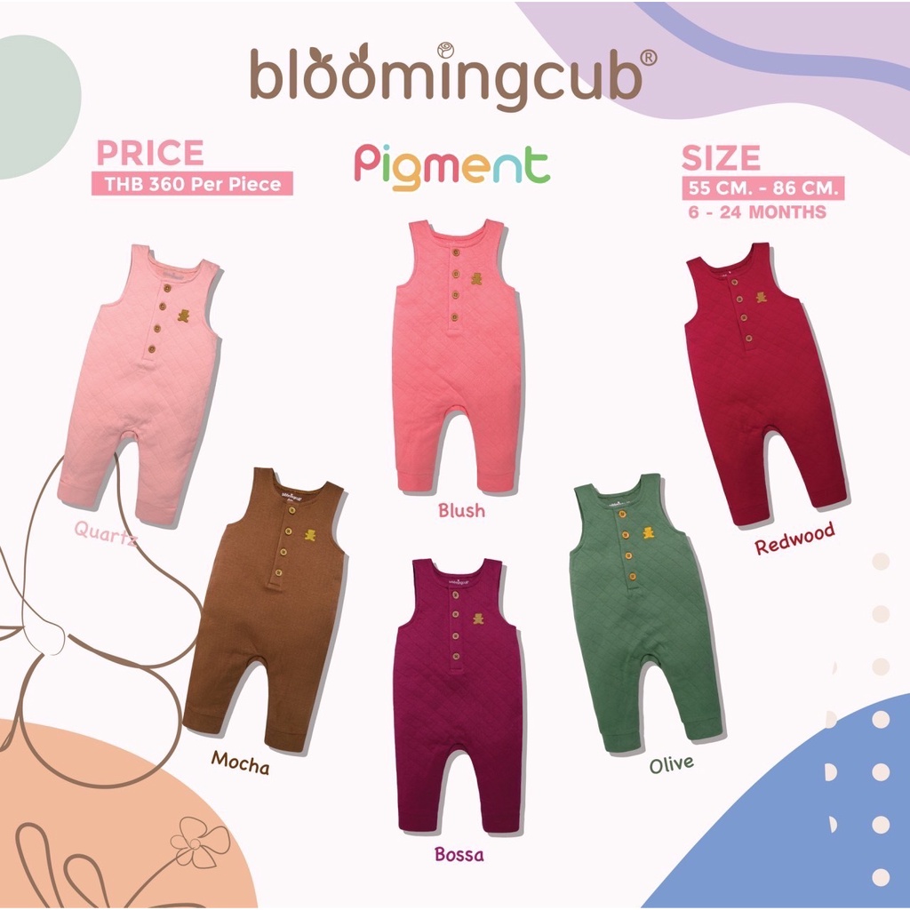 bloomingcub-จั๊มสูทเด็ก-คอลเลคชั่น-pigments-มีกระดุมสแน็ปเปิดที่เป้าได้-ผ้าคอตตอนนิ่ม-ใส่สบาย