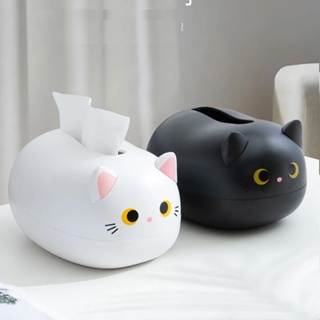 Cute Cat Tissue Box Table Napkin Holder Household Toothpick Holder Kitchen Paper Towel Storage Box Container boîte à mou