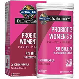 Dr. Formulated Probiotics Women Garden of Life โปรไบโอติก ผู้หญิง สุขภาพลำไส้ใหญ่ ส่งเสริมระบบย่อยอาหาร