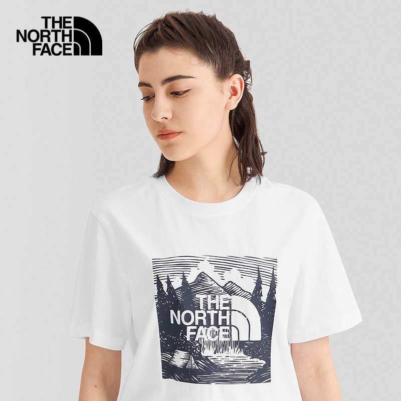 classic-เสื้อยืดแขนสั้น-พิมพ์ลาย-the-north-face-สวมใส่สบาย-สําหรับคู่รัก-กลางแจ้ง-7wap