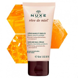 Beauty-Siam แท้ทั้งร้าน !! ครีมทามือกลิ่นน้ำผึ้ง NUXE REVE DE MIEL CREME HAND AND NAIL CREAM 30 ML.