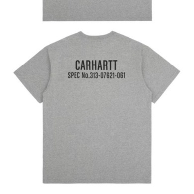 carhart-wip-ฤดูร้อนใหม่พิมพ์แขนสั้นเสื้อยืดสีพื้นที่เรียบง่ายครึ่งแขนหลวมย้อนยุค