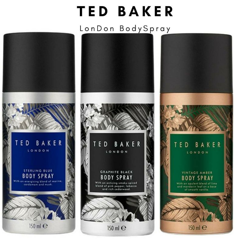 Ted Baker Body Spray Sterling Blue 150ml Shopee Thailand