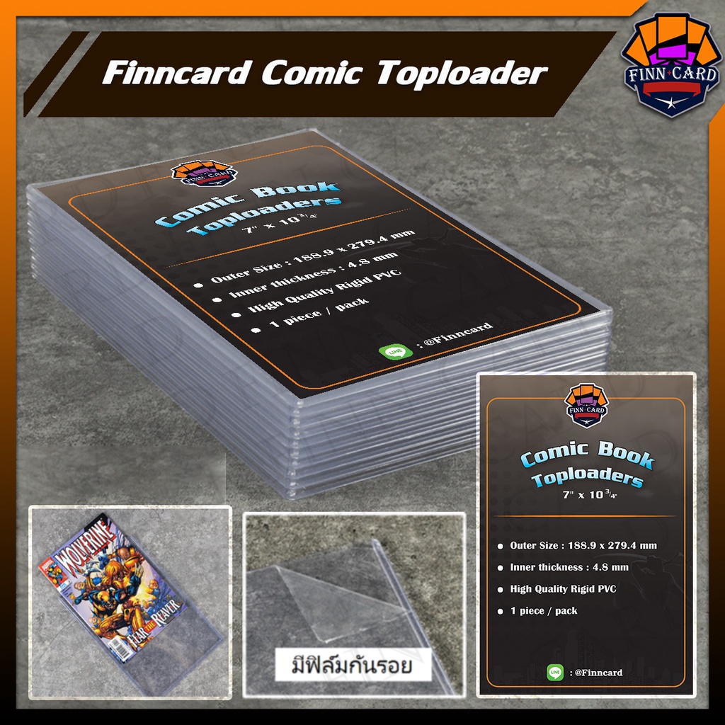 finncard-comic-topload-ทอปโหลด-สำหรับเก็บหนังสือการ์ตูน-แบบมีฟิล์มกันรอย-tl