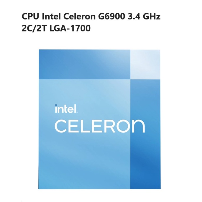 CPU INTEL CELERON G6900 3.4.GHz LGA1700 (รับประกัน3ปี) | Shopee Thailand
