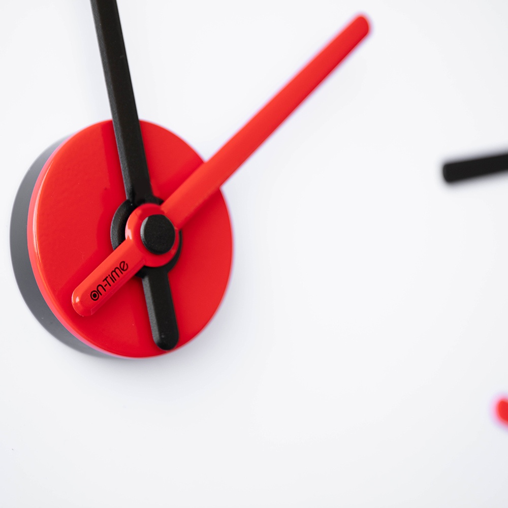 นาฬิกา-on-time-v2m-สีดำแดง-black-red-56-cm-นาฬิกาไม่เจาะผนัง-ไม่มีเข็มวินาที-นาฬิกาติดผนัง-แขวนผนัง
