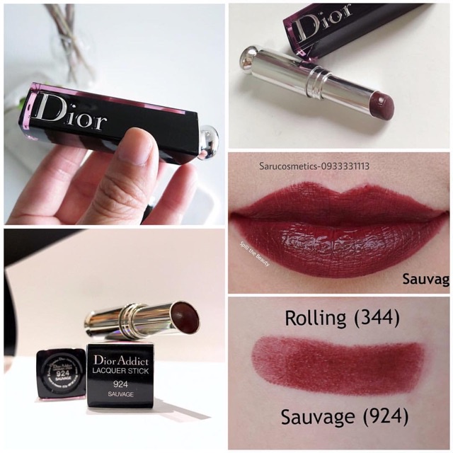 beauty-siam-แท้ทั้งร้าน-โล๊ะลิปดิออร์ของแท้ราคาถูก-dior-addict-lacquer-stick-สี-924-sauvage-muf-2017