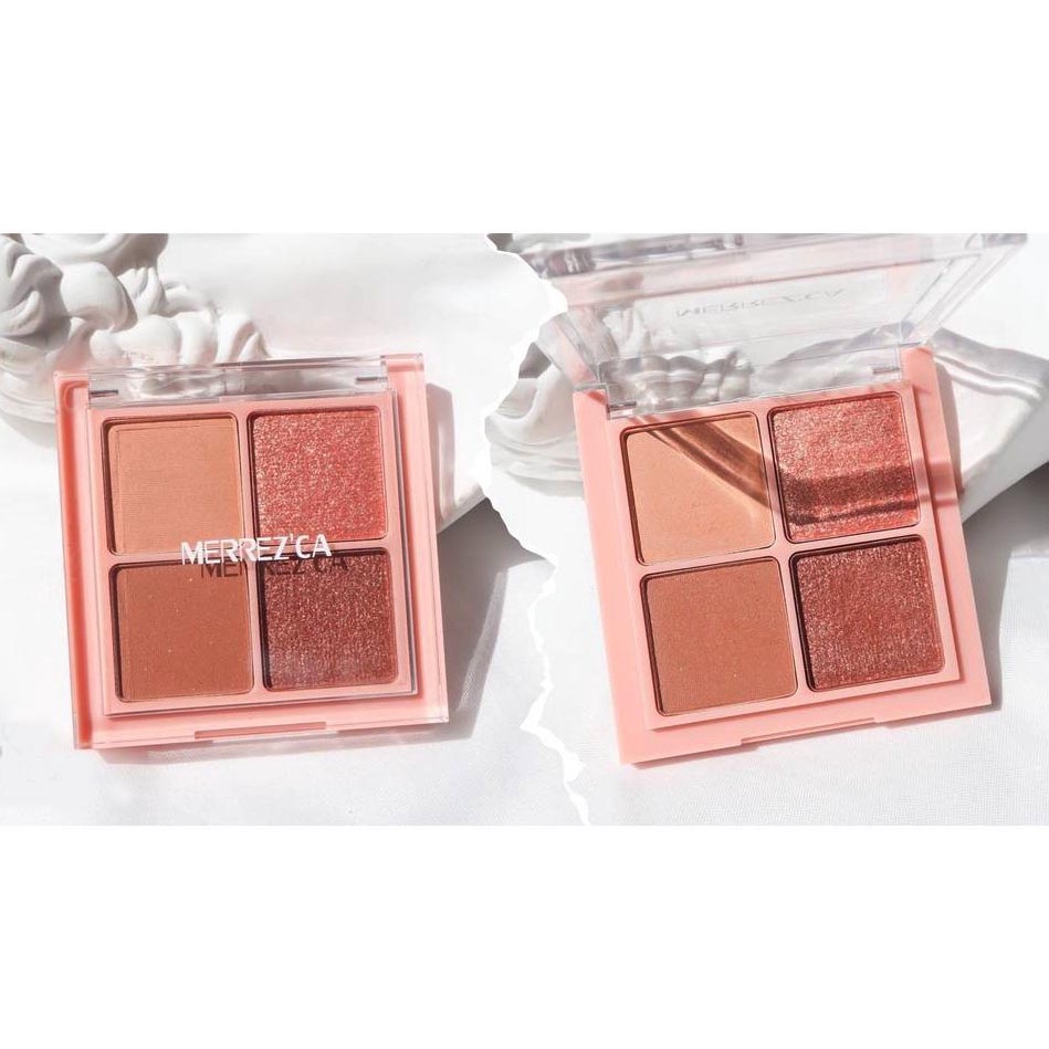 MERREZCA Eye Color palette eyeshadow พาเลท อายแชโดว์ 4 ช่อง เมอเรซก้า ...